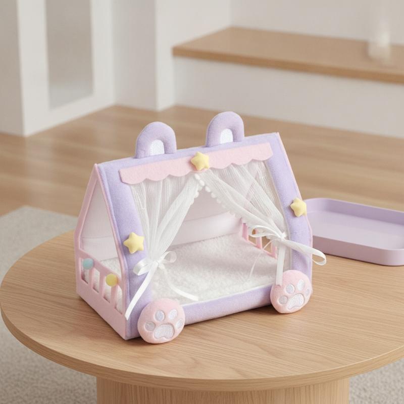Resin Art Baby - Lit de poupée en coton, design