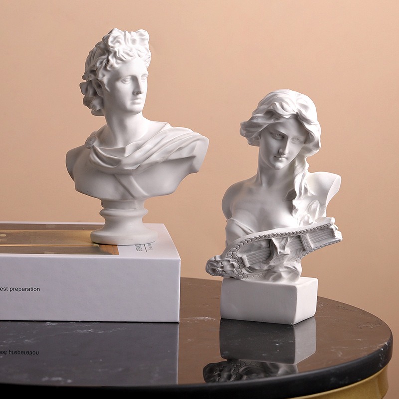 Resin Art Studio - Statues nordiques grecques en résine, figurines