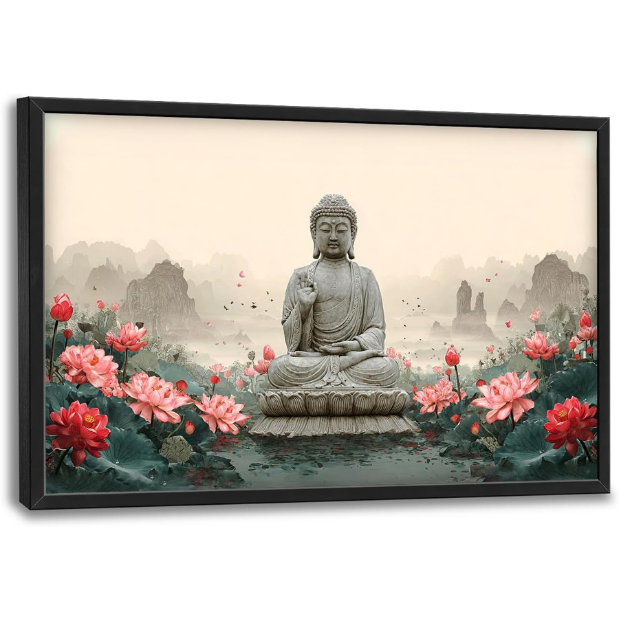 Resin Art Studio - Grande statue de Bouddha, mosaïque 5D,