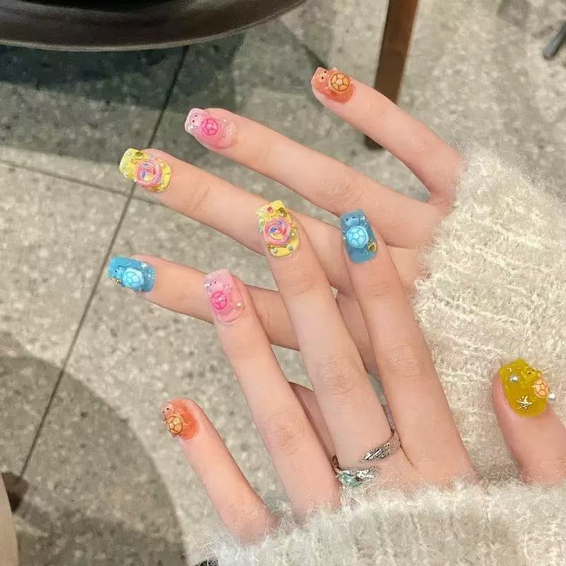 Resin Art Handmade - 100 mini-breloques en résine colorées en