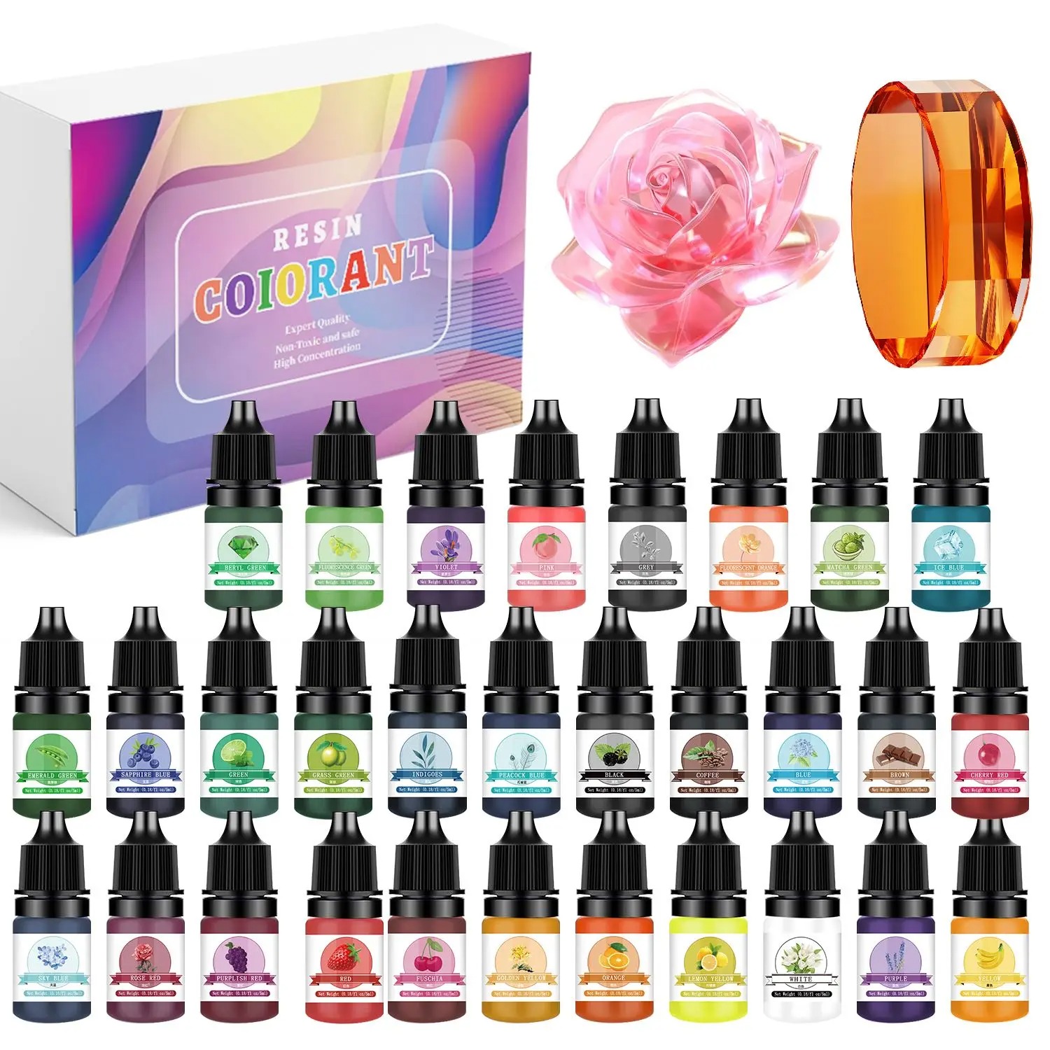 Resin Art Epoxy - Kits de pigments de résine époxy,