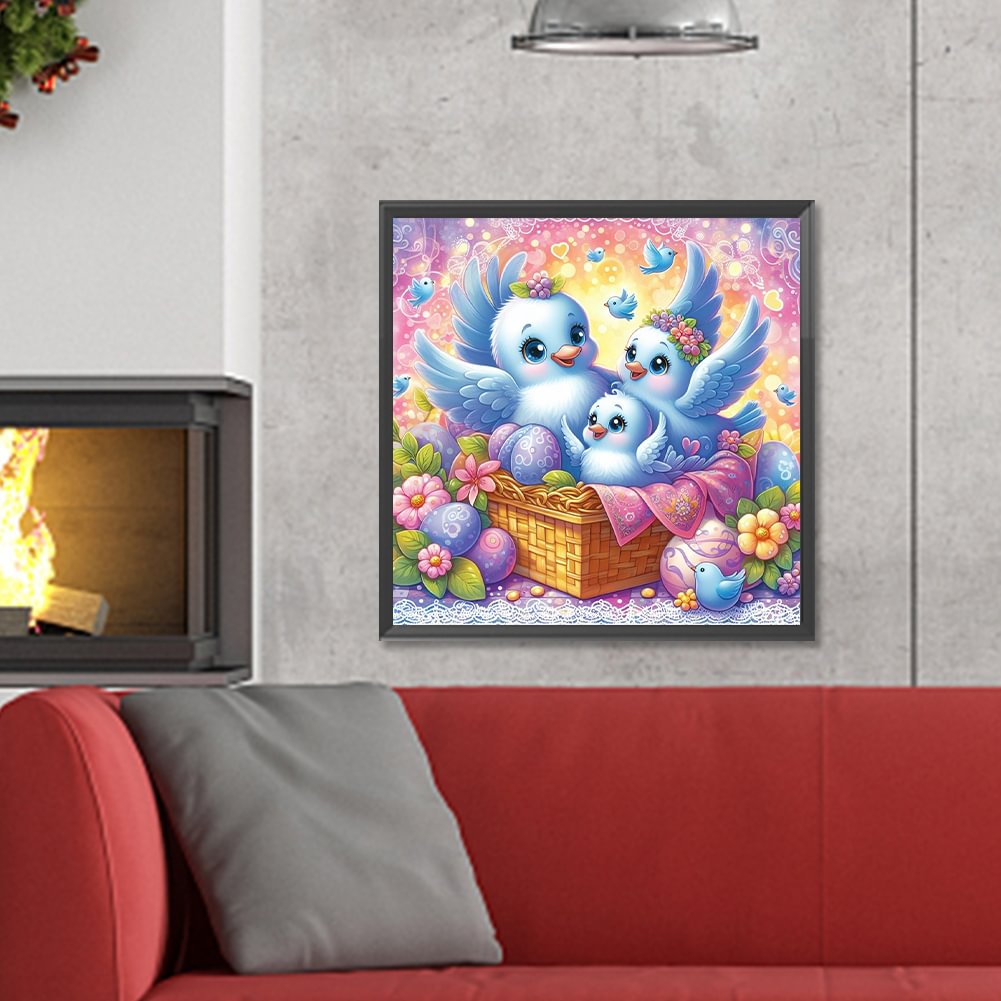 Resin Art Kit - Diamant peinture famille noël père pleine