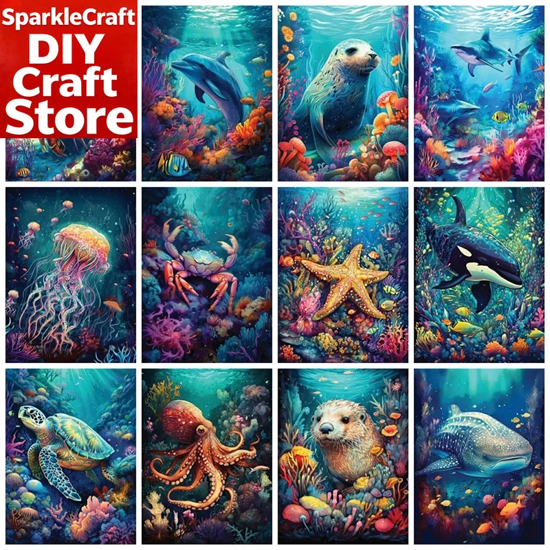 Resin Art Wall Decor - Kits de peinture diamantée sans cadre,