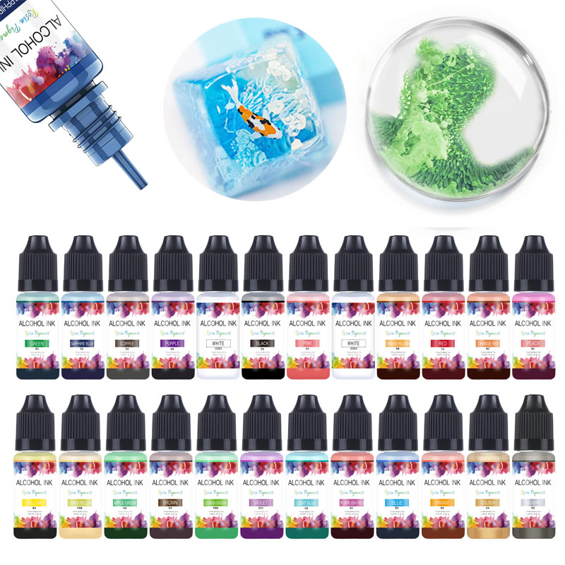 Resin Pigment Alcohol Ink - Encre d'art dcResin Pigment Liquid Turnant