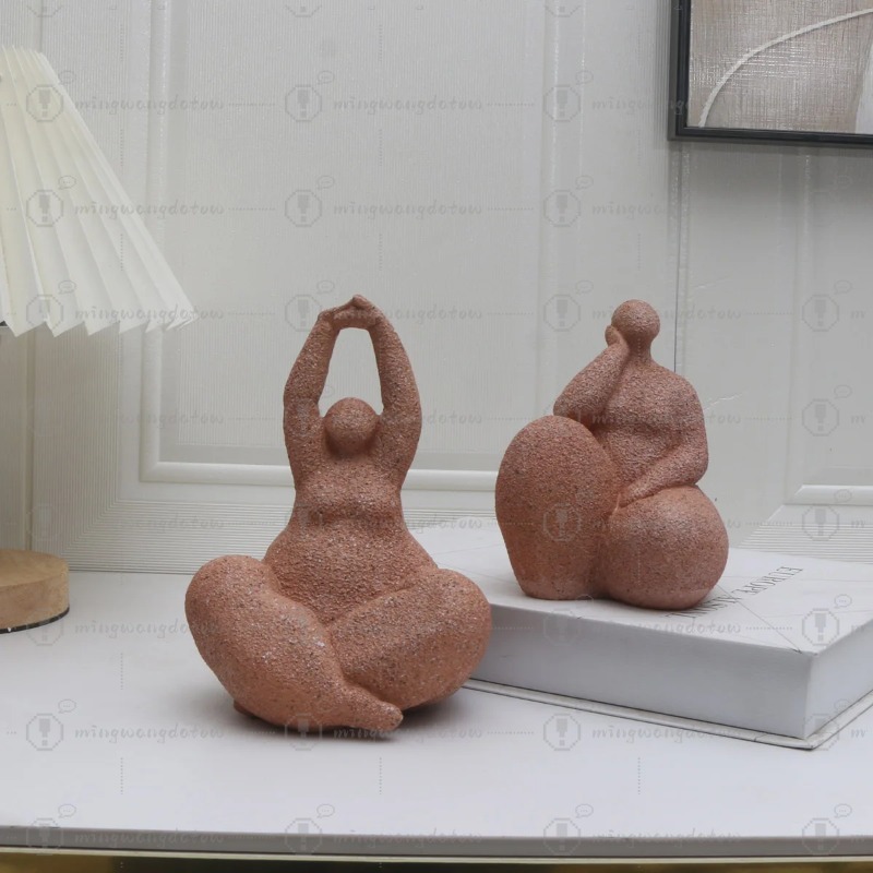 Resin Art Handmade - 1 pièce, Statue de femme pulpeuse