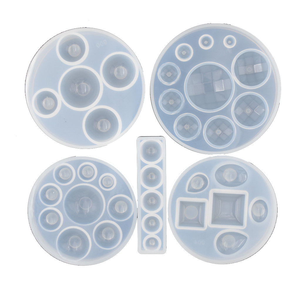 Resin Art Tool Kit - Moule en Silicone demi-boule, perles de