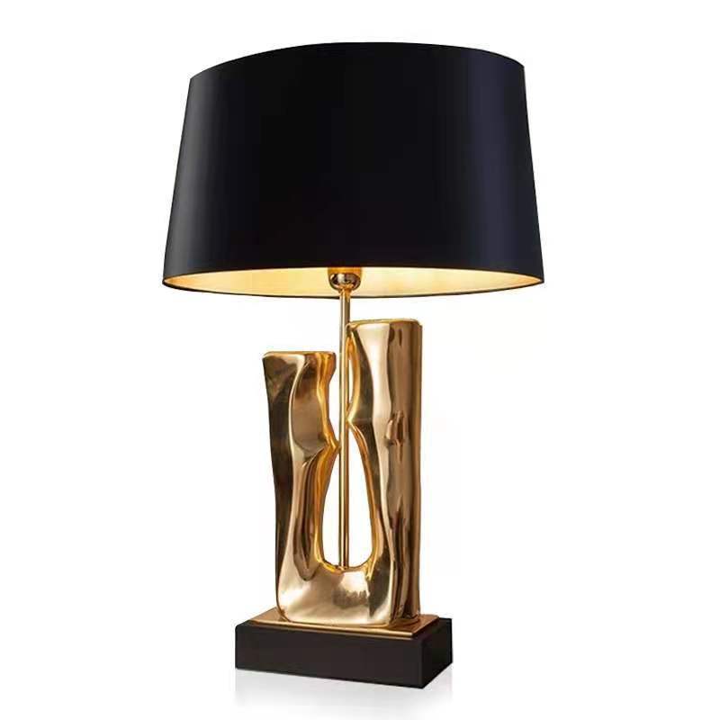 Resin Art Floor Design - Lampe de table en métal de