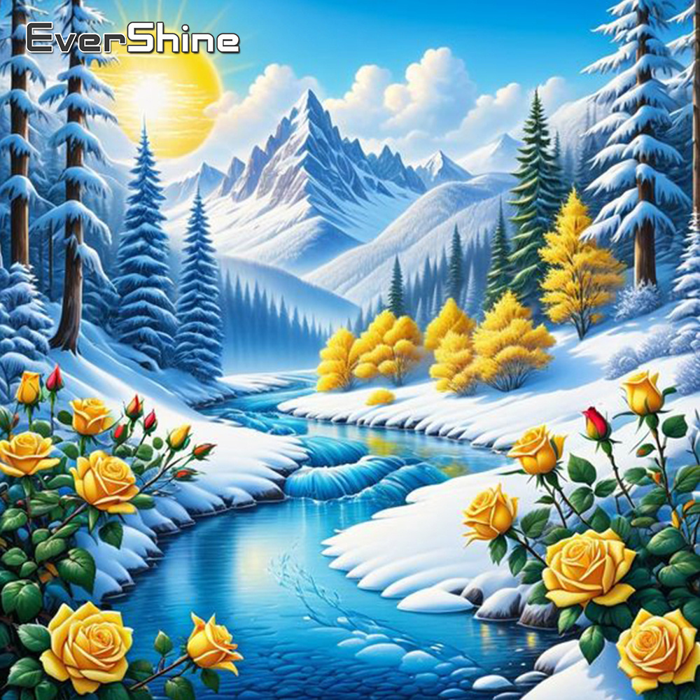 Resin Art Wall Decor - Evershine rivière diamant peinture paysage nouveauté
