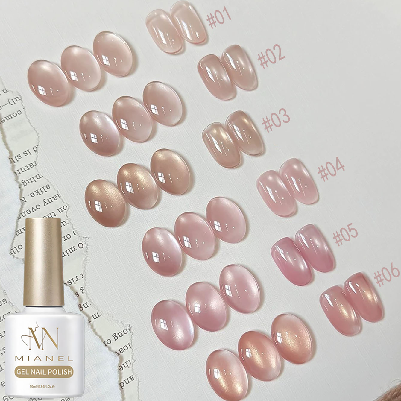 Resin Art Use - MIANEL 10ML Série Lover Pink Vernis