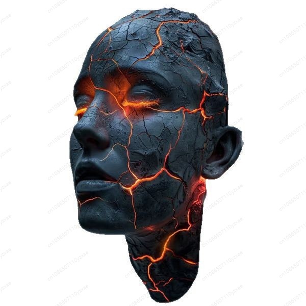 Resin Art Gallery - Art en résine 'Âme brisée' -