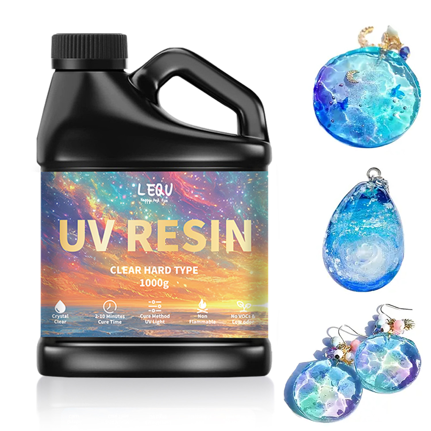 Resin Art Epoxy - Colle résine époxy UV 100/200/500/1000g, adhésif