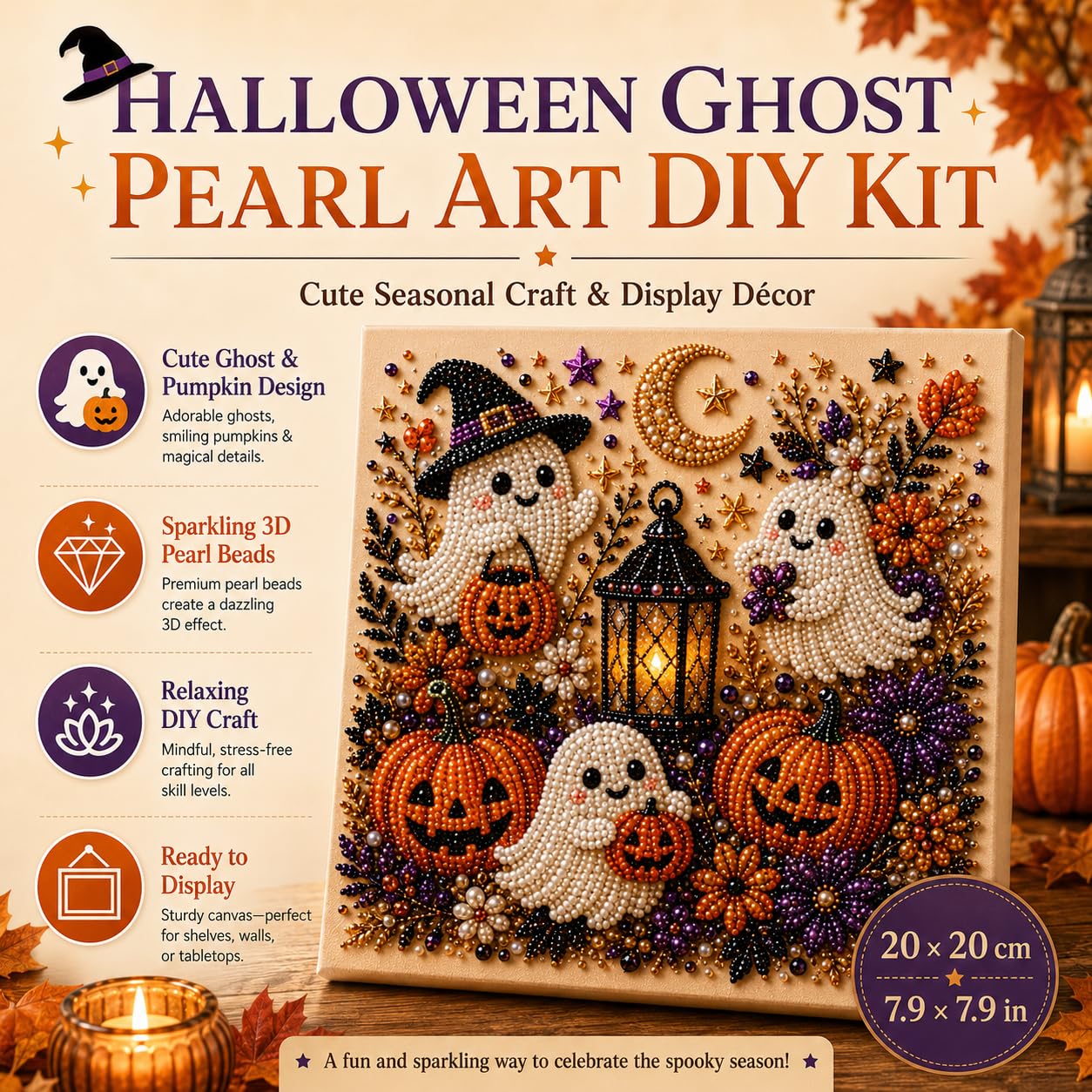Kit d'art perles fantômes d'Ha - Resin Art Wall Decor avis et prix