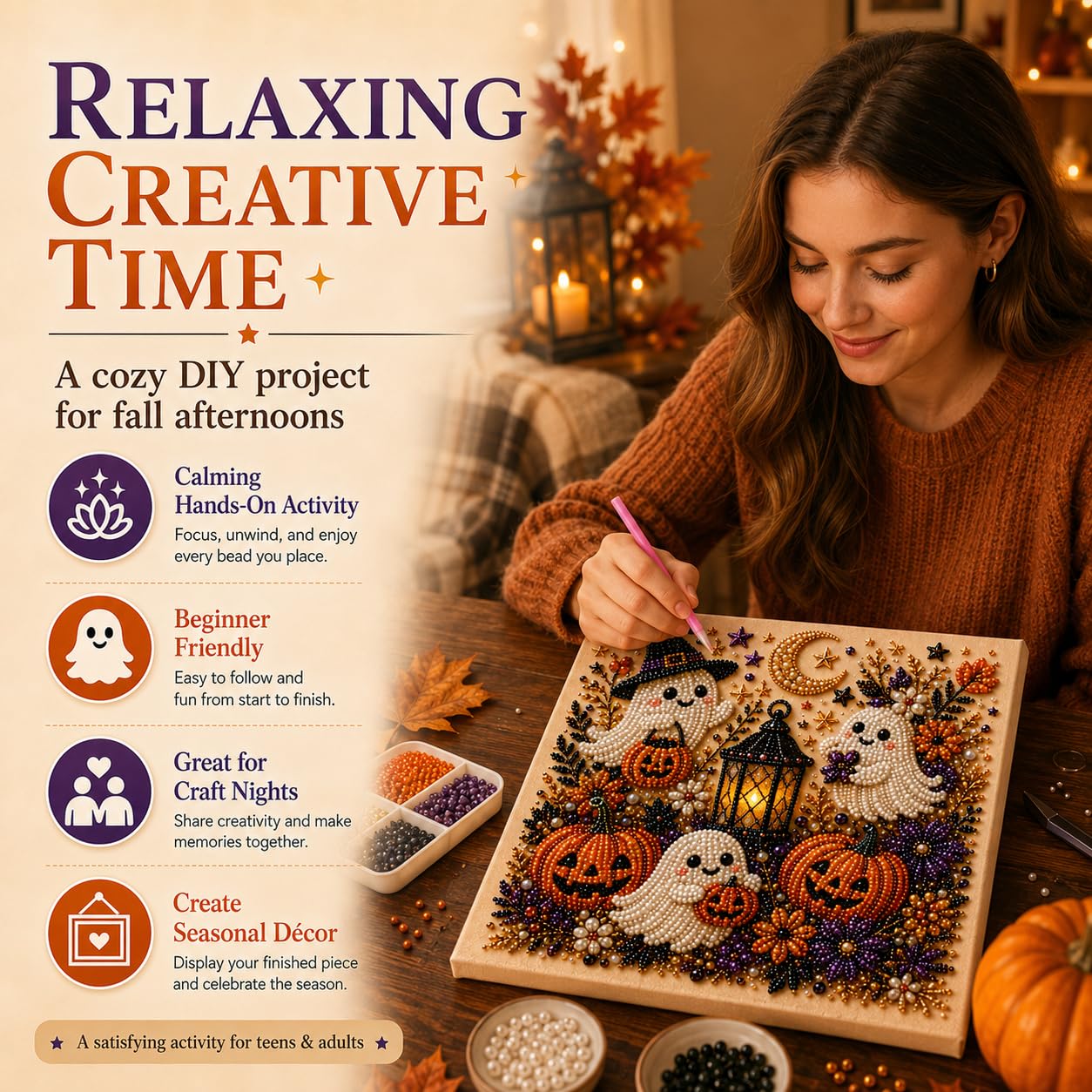 Kit d'art perles fantômes d'Ha - Resin Art Wall Decor avis et prix