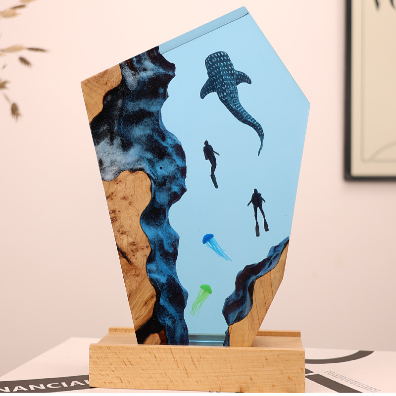 Ornement lumineux de bureau en - Resin Art Gift For Anniversary avis et prix