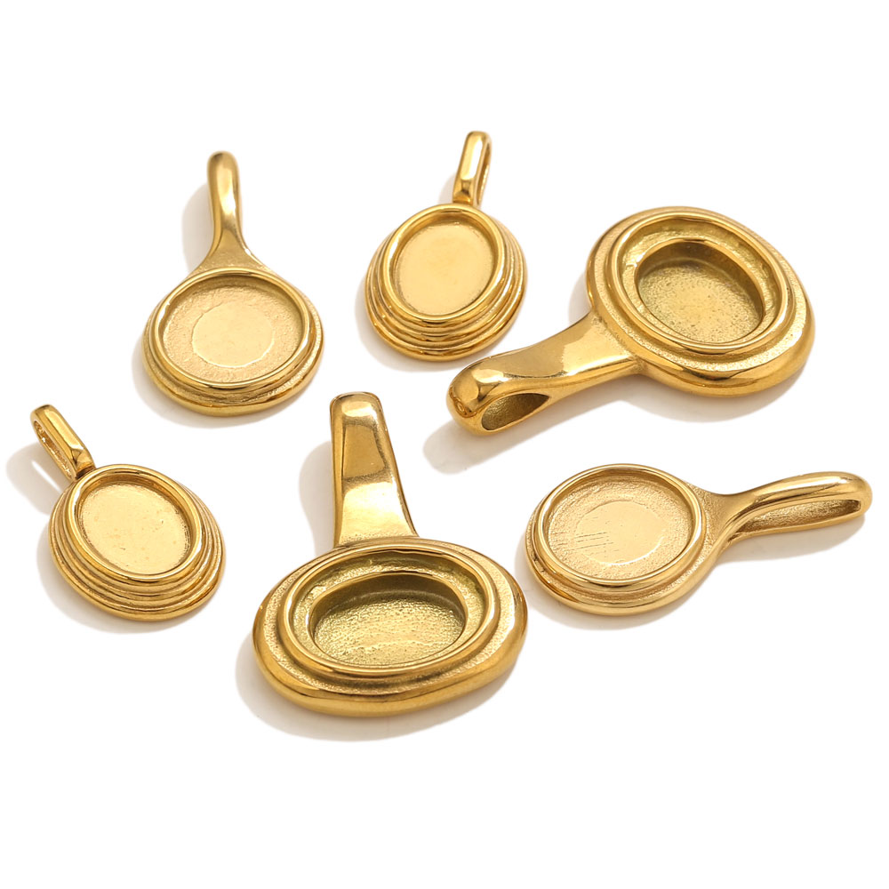 Plateaux ovales ronds en acier - Bezels Pendant Resin avis et prix
