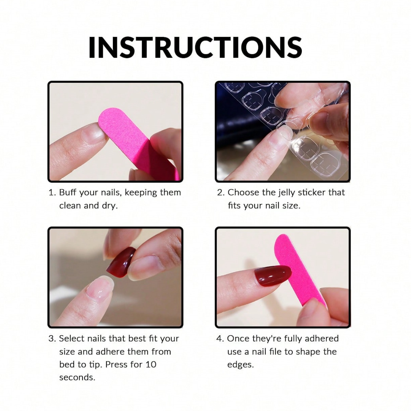 10 pièces de faux ongles ovale - Resin Art Use avis et prix