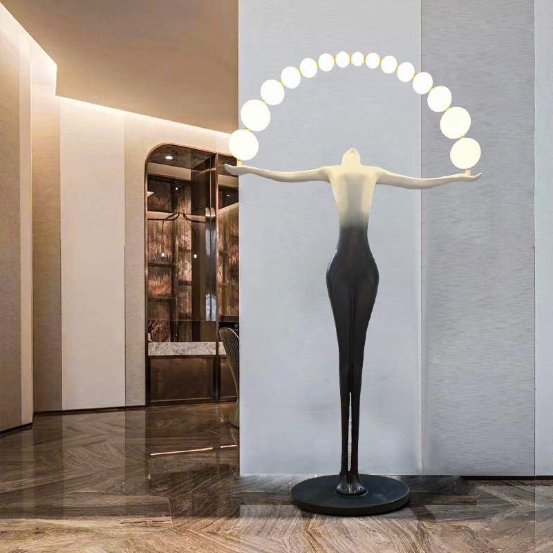 Lampe sur pied LED moderne et  - Resin Art Floor Design avis et prix