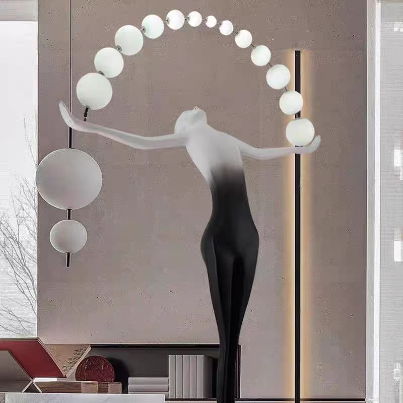 Lampe sur pied LED moderne et  - Resin Art Floor Design avis et prix