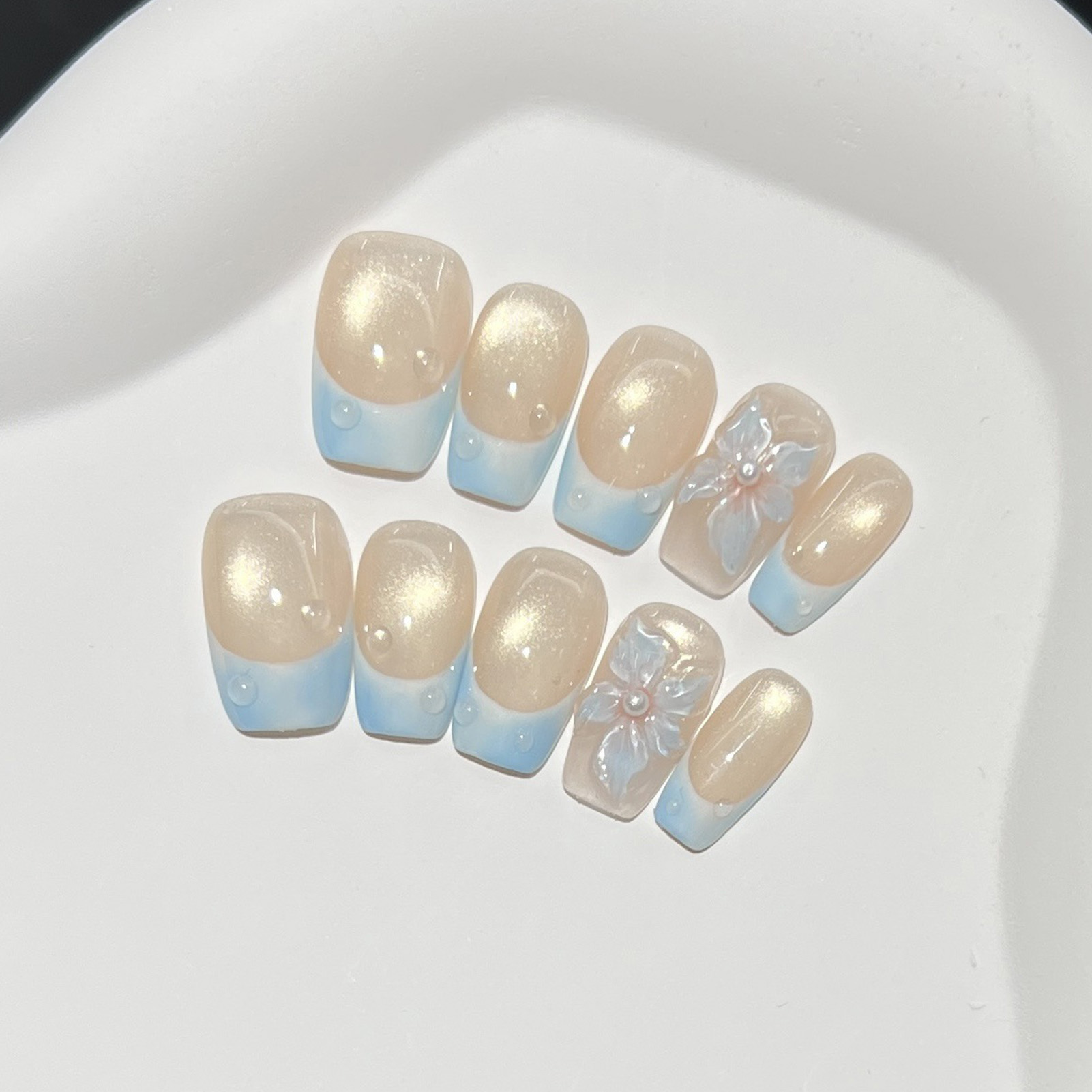 10 faux ongles carrés courts b - Resin Art Use avis et prix