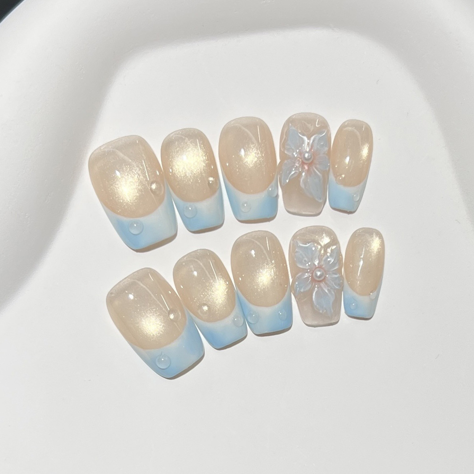 10 faux ongles carrés courts b - Resin Art Use avis et prix
