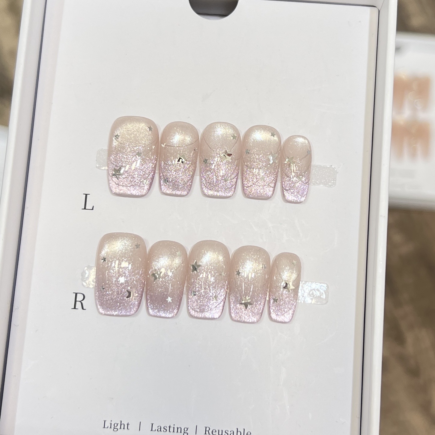 10 faux ongles carrés courts b - Resin Art Use avis et prix