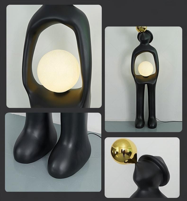 Lampadaire en résine sculptée  - Resin Art Floor Design avis et prix