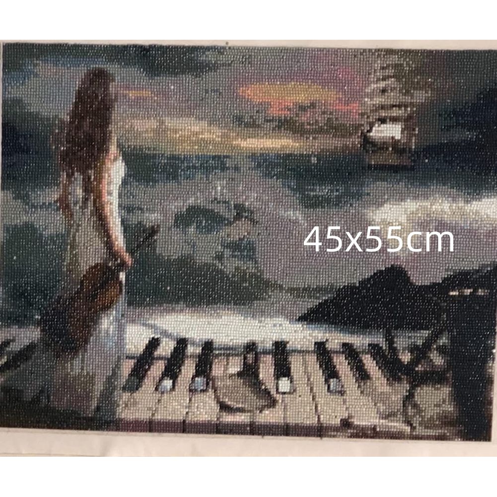 Fille jouant au piano bricolag - Resin Art Studio avis et prix