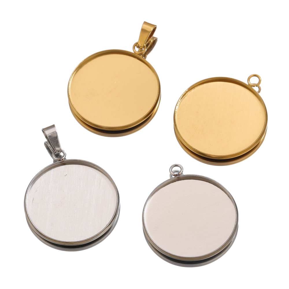 Pendentifs dorés en acier inox - Resin Art Handmade avis et prix