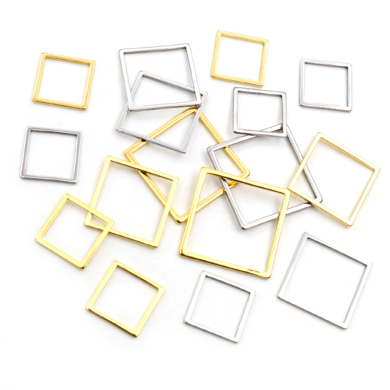 20pcs 3 Taille Carré Charme Or - Bezels Pendant Resin avis et prix