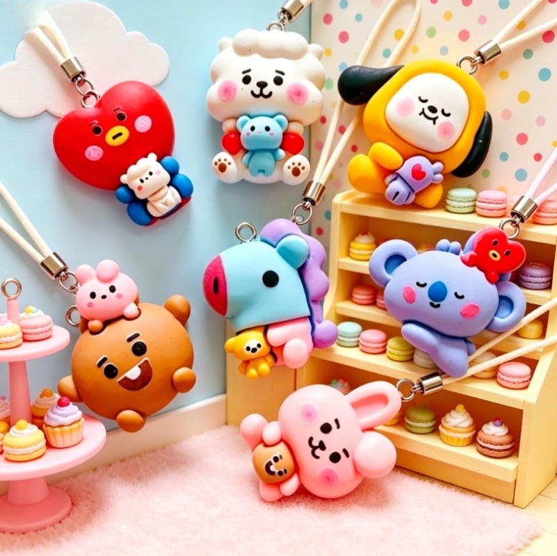 Breloques en résine BT21, 7 pi - Resin Art Handmade avis et prix