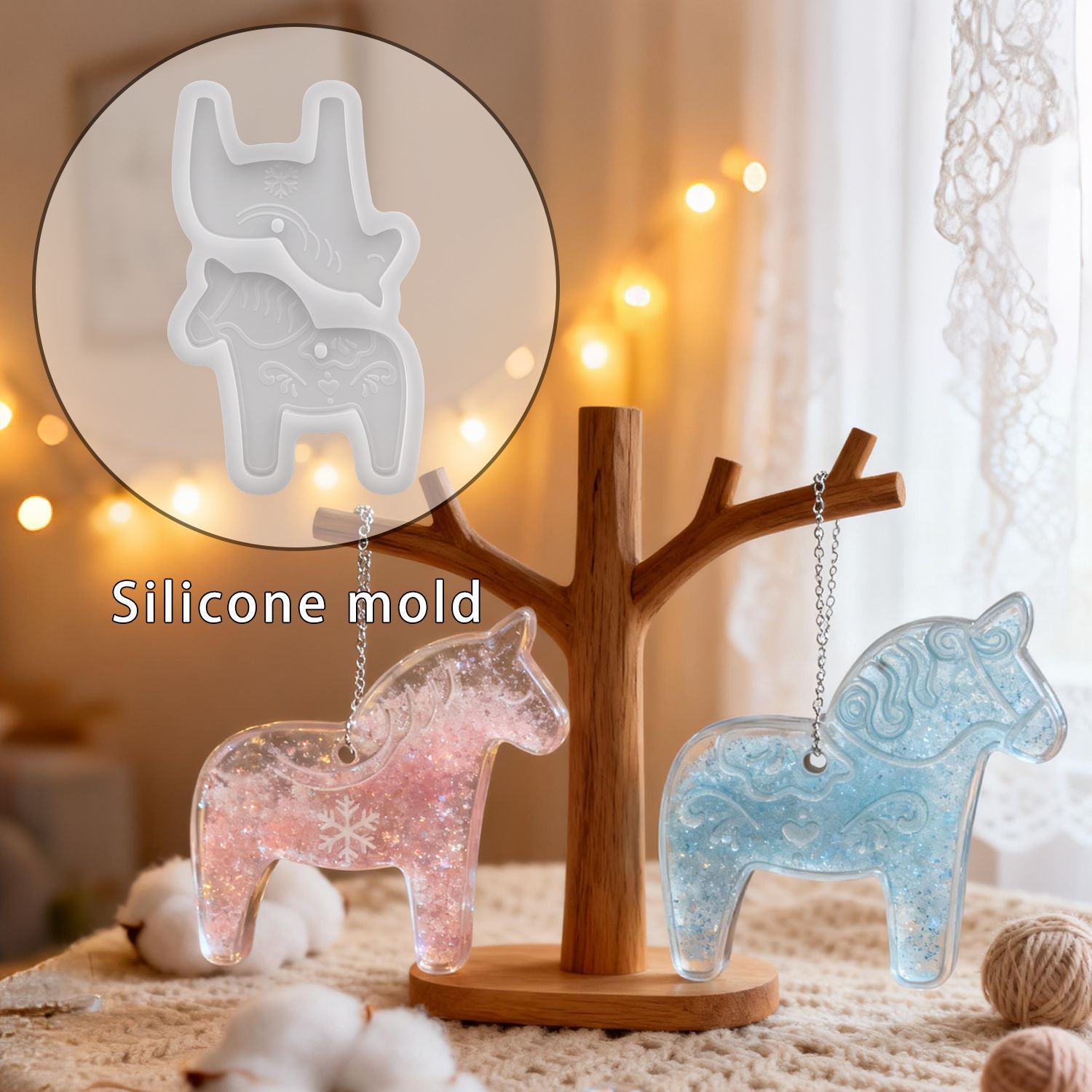 Moules en silicone Dala Horse  - Resin Art Epoxy avis et prix
