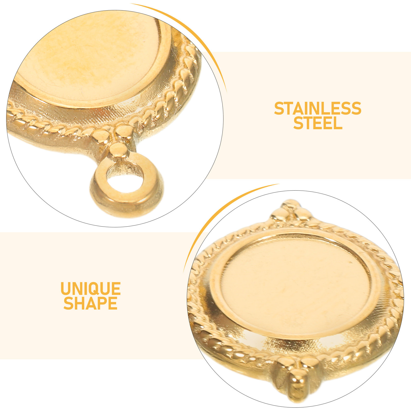 Plateaux de pendentifs en acie - Bezels Pendant Resin avis et prix