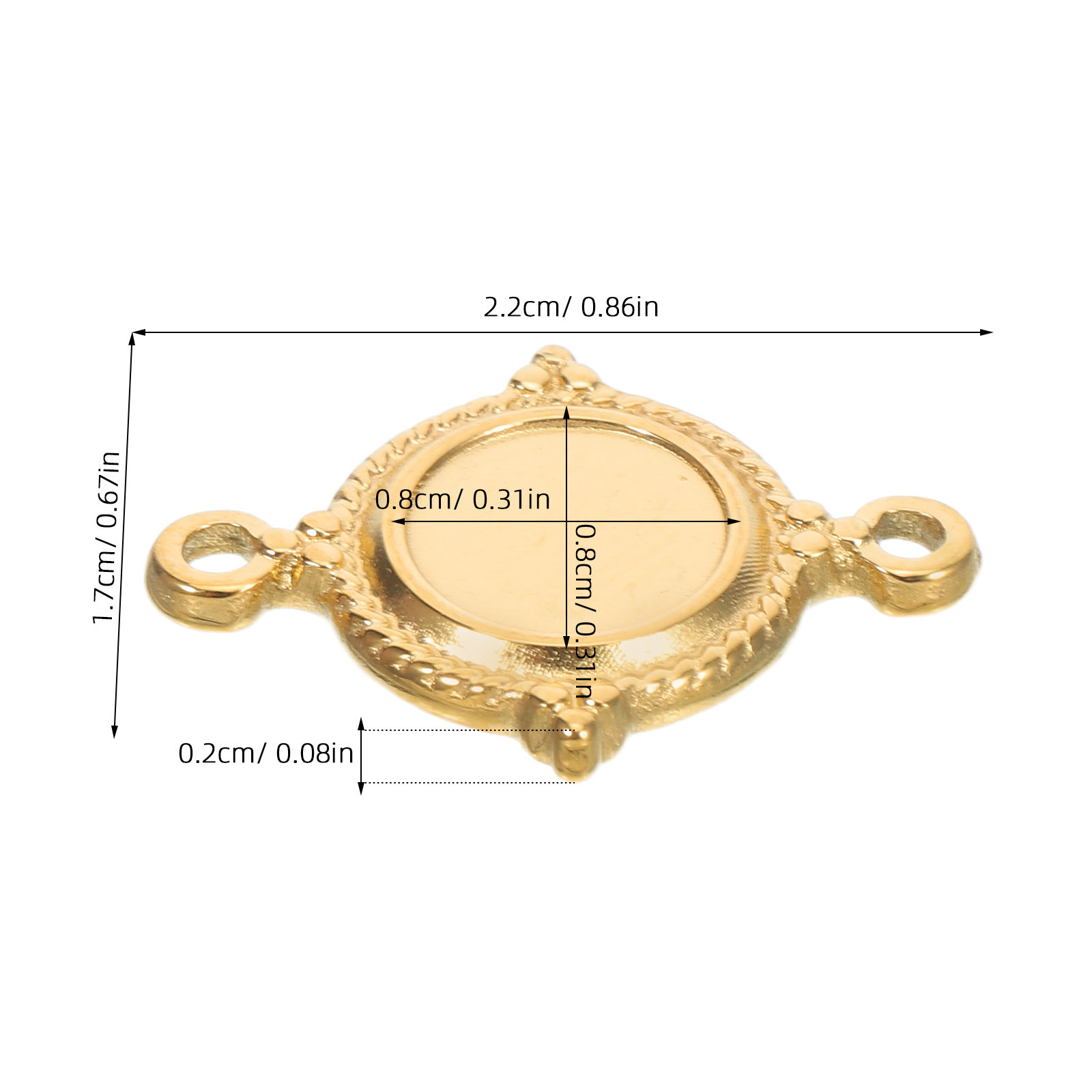 Plateaux de pendentifs en acie - Bezels Pendant Resin avis et prix
