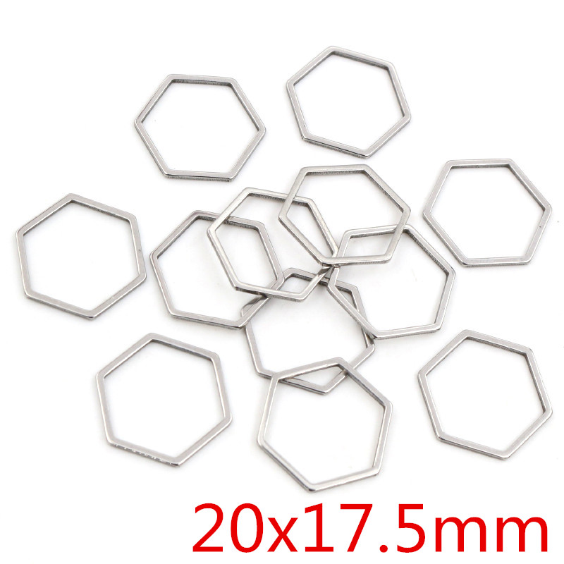 20pcs 3 Taille Polygone Charme - Bezels Pendant Resin avis et prix