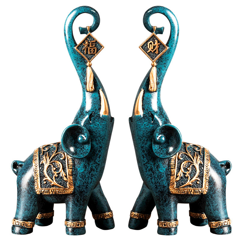 Une paire de figurines éléphan - Resin Art Gift For Anniversary avis et prix